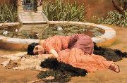 John William Godward Dolce far Niente or Sweet Nothings painting